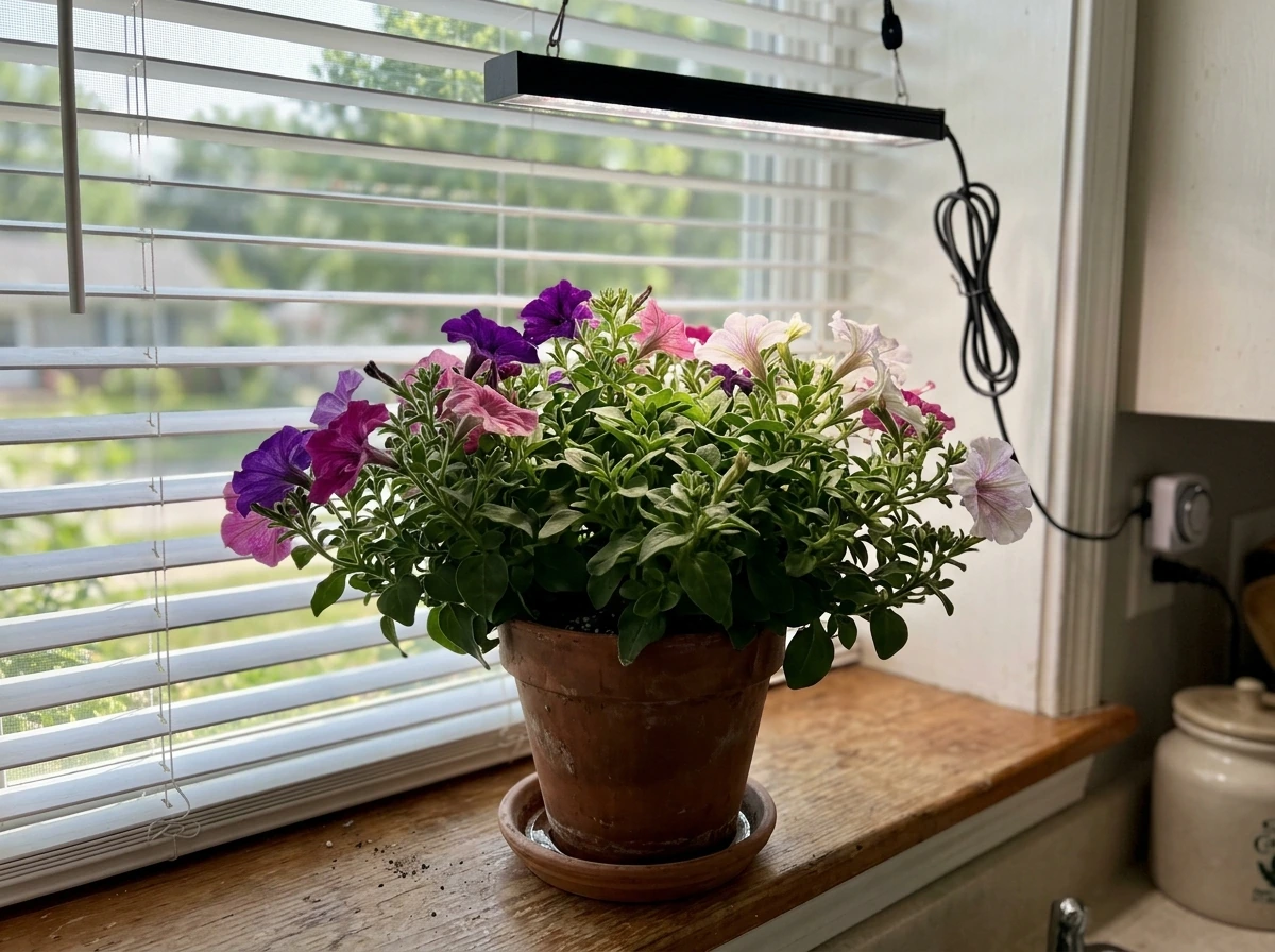 can petunia grow indoors