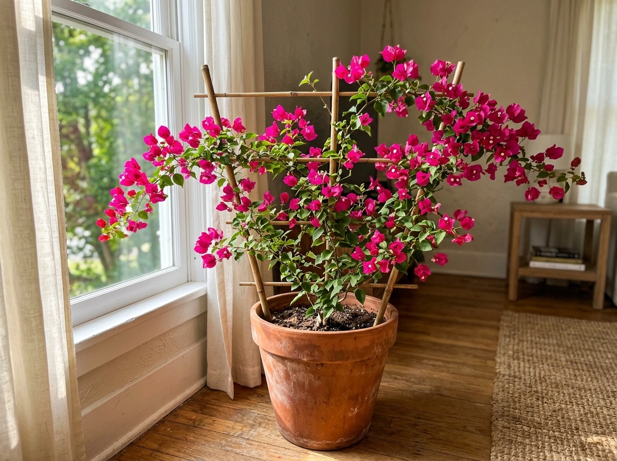 can a bougainvillea grow indoors
